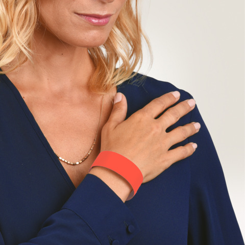 Braccialetti identificativi in Tyvek® Avery resistenti all'acqua - conf. 500 pz - rosso fluo - TYVRD-50